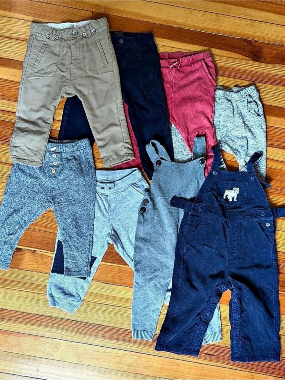 Fall/Winter Baby Pants & Overalls Lot Size 12-18M Zara, Janie and Jack, H&M etc